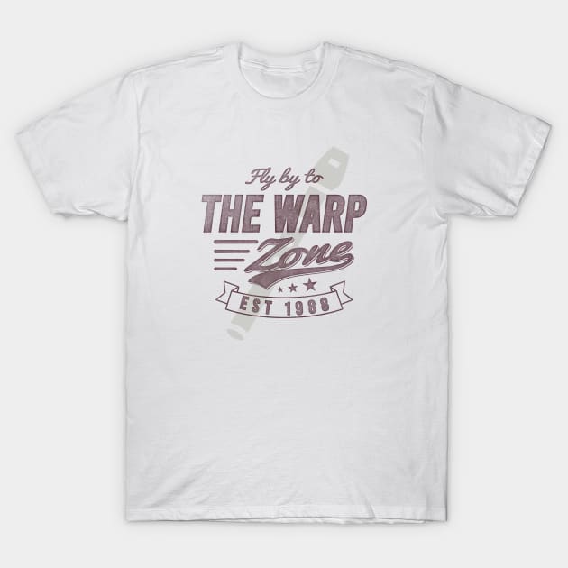 Fly by to the WARP ZONE T-Shirt by Artful Raccoon